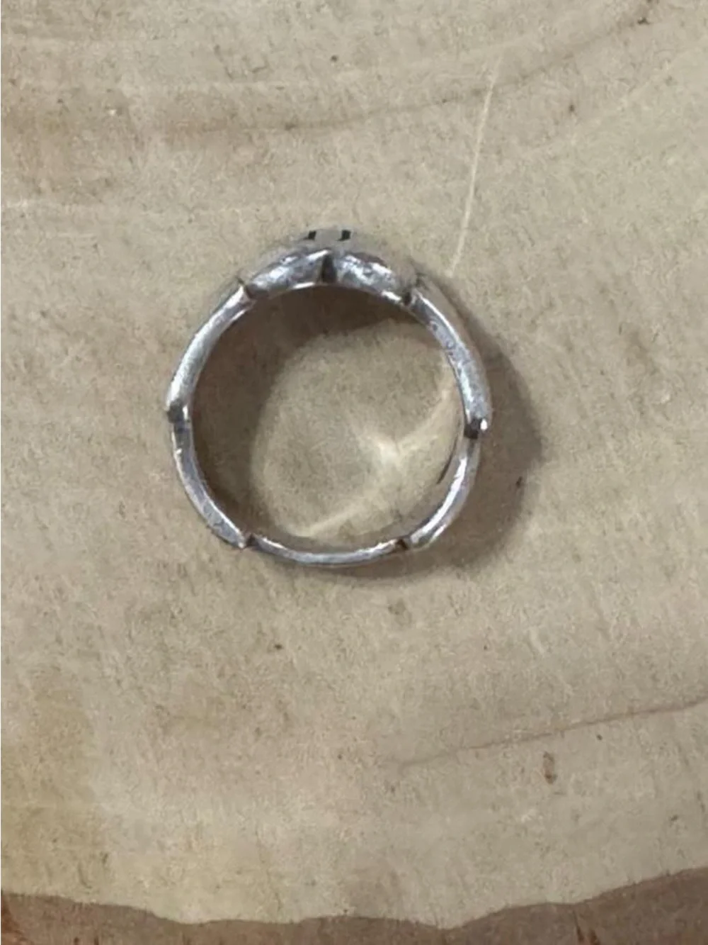 925 Sterling Silver Women’s Harley Davidson Red Wings Ring Size 6 Biker